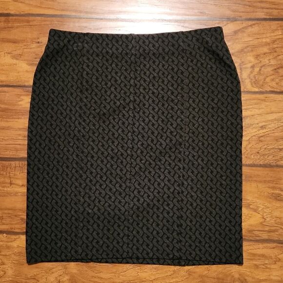 Alfani Petite pencil skirt size 8P with basketweave print - Picture 2 of 4